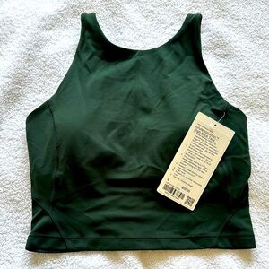 NWT lululemon Align high neck tank. Legacy Green. Size 6.